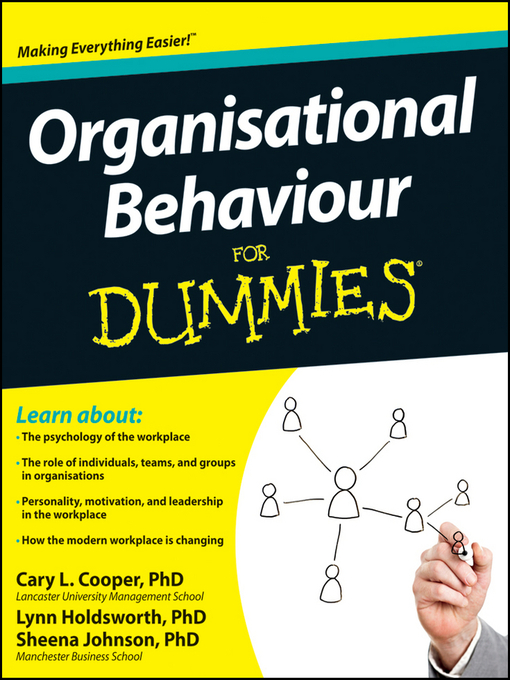 Title details for Organisational Behaviour For Dummies by Cary Cooper - Available